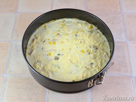 Равномерно залить начинку