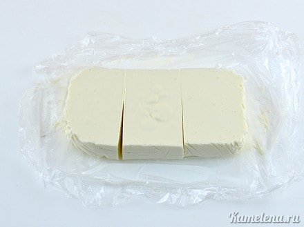 Застывший десерт, за пленку
