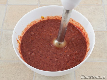 Измельчить блендером, слишком