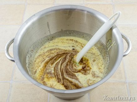 Добавить шоколадную массу в