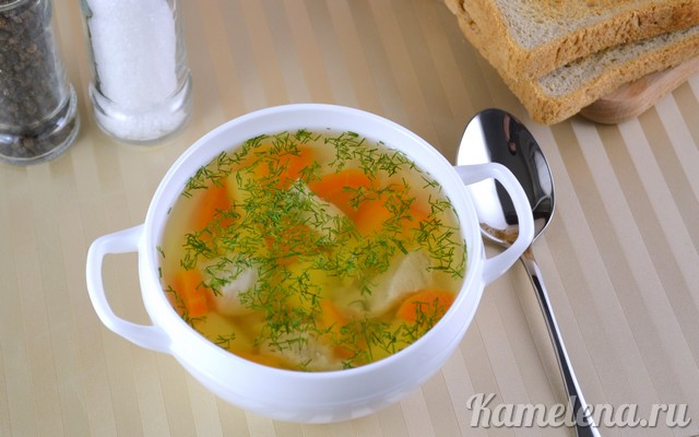 Суп на курином бульоне пошаговый рецепт с фото