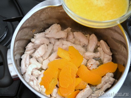 Рецепт приготовления куриной грудки в апельсиновом соусе