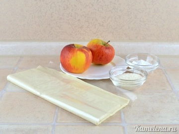 как приготовить розочки из слоеного теста с яблоками