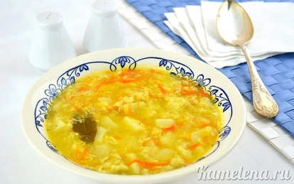 Картофельный суп на воде