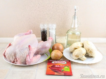 курица фаршированная целиком в духовке рецепт самый вкусный | Дзен
