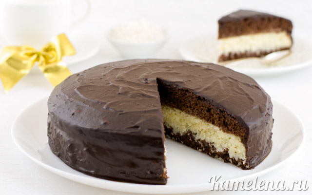Торт в мультиварке «Шоколад на кипятке»