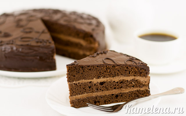 Шоколадный торт в кружке