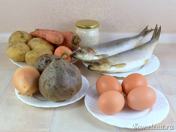 Сельдь под шубой с яйцом – пошаговый рецепт приготовления с фото