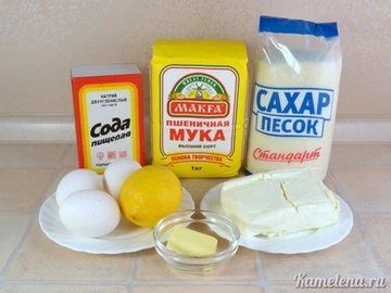 Рецепт творожного кекса с лимоном | Меню недели