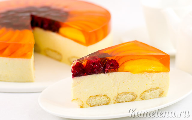 Торт фруктовый без выпечки - 64 фото