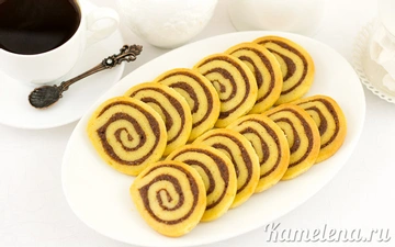 Песочное печенье с корицей «Спиральки»