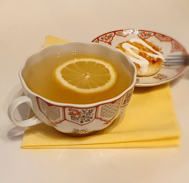 Имбирный чай с лимоном и мятой