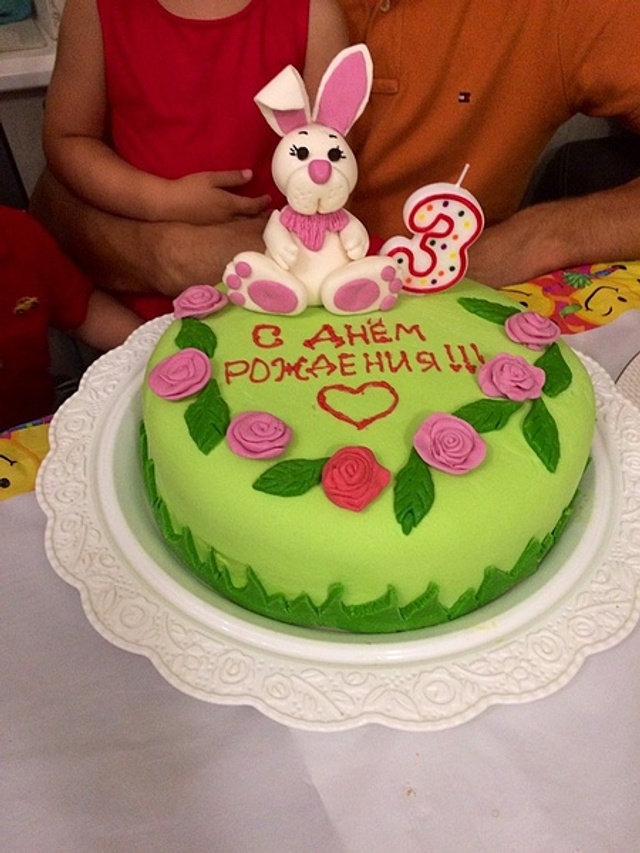 Детский торт с мастикой своими руками
