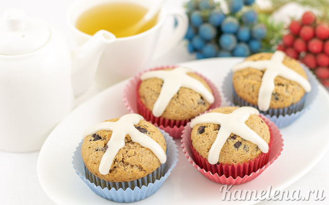 "Cross" Muffins — step-by-step recipe with photos — Kamelena